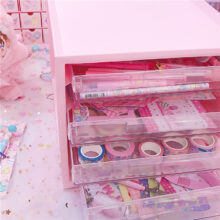 Large Capacity Cosmetic Storage Box Drawer Makeup Dressing Table Rack House Organizer Container Masking Tape Collection Large Capacity Cosmetic Storage Box Drawer Makeup Dressing Table Rack House Organizer Container Masking Tape Collection