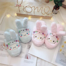Girl Indoor Rabbit Slippers Cute Stella Rabbit Home Indoor Non-slip Floor Cotton Slippers Waterproof Rubber Bottom Slippers Girl Indoor Rabbit Slippers Cute Stella Rabbit Home Indoor Non-slip Floor Cotton Slippers Waterproof Rubber Bottom Slippers