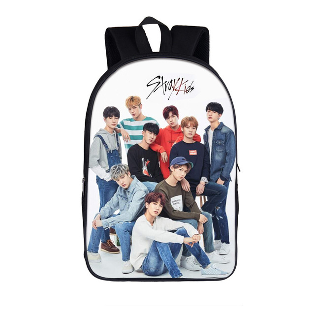 K-Pop Stray Kids Minho Jisung Woojin Changbin Felix School Bags