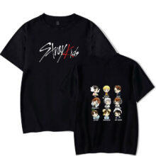 KPOP Stray Kids T Shirt StrayKids MINHO JISUNG WOOJIN CHANGBIN FELIX Korean Streetwear Hip Hop Short Sleeve Cotton T-Shirt Women KPOP Stray Kids T Shirt StrayKids MINHO JISUNG WOOJIN CHANGBIN FELIX Korean Streetwear Hip Hop Short Sleeve Cotton T-Shirt Women