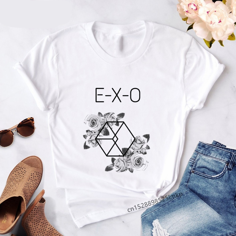 Exo Chanyeol Casual Short Sleeve T-Shirt For Women