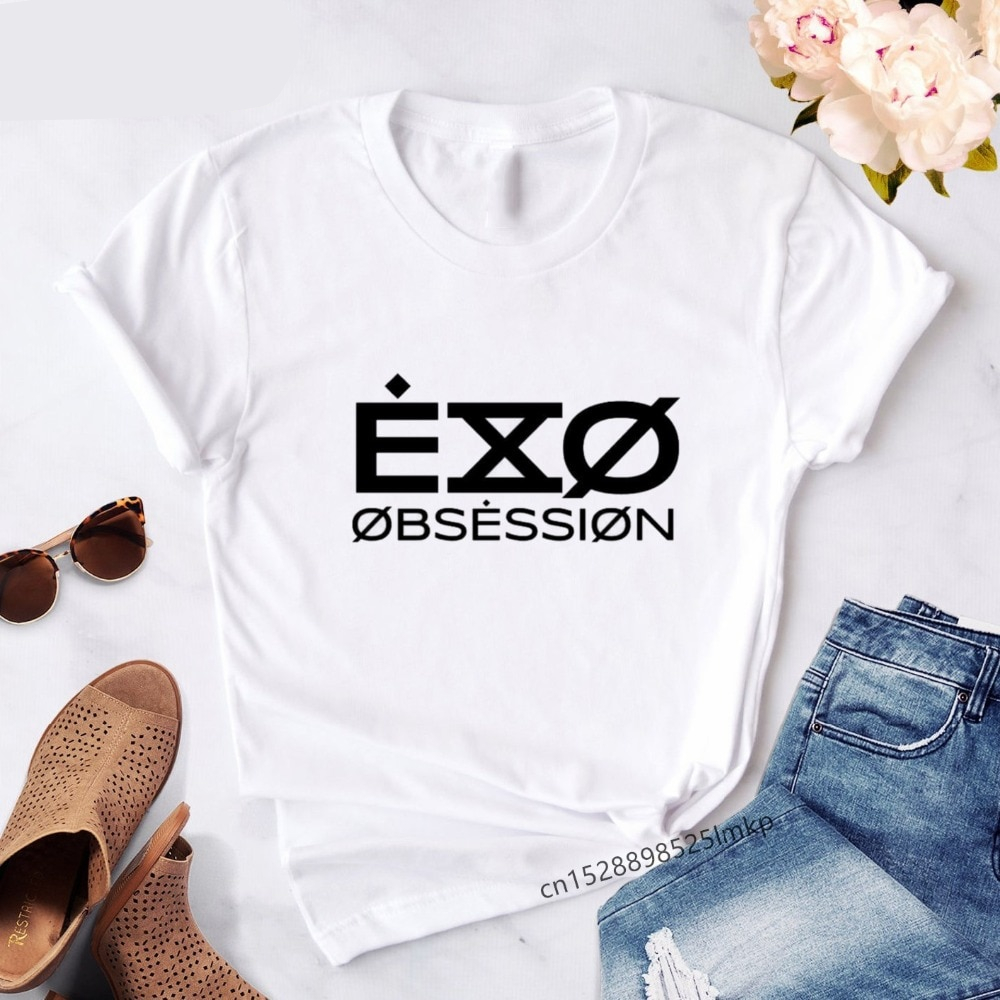 Exo Chanyeol Casual Short Sleeve T-Shirt For Women