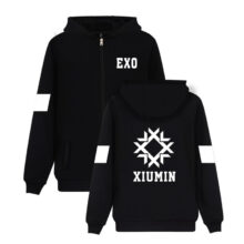 Hip Hop EXO Kpop Autumn Winter Zipper Hoodies Women Men Top Quality Jacket Coat Fashion Harajuku Hoodie Sweatshirt Plus Size Hip Hop EXO Kpop Autumn Winter Zipper Hoodies Women Men Top Quality Jacket Coat Fashion Harajuku Hoodie Sweatshirt Plus Size