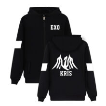 Hip Hop EXO Kpop Autumn Winter Zipper Hoodies Women Men Top Quality Jacket Coat Fashion Harajuku Hoodie Sweatshirt Plus Size Hip Hop EXO Kpop Autumn Winter Zipper Hoodies Women Men Top Quality Jacket Coat Fashion Harajuku Hoodie Sweatshirt Plus Size