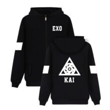 Hip Hop EXO Kpop Autumn Winter Zipper Hoodies Women Men Top Quality Jacket Coat Fashion Harajuku Hoodie Sweatshirt Plus Size Hip Hop EXO Kpop Autumn Winter Zipper Hoodies Women Men Top Quality Jacket Coat Fashion Harajuku Hoodie Sweatshirt Plus Size
