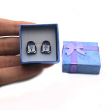 WS1034 Dongmanli The Mandalorian 1 pair Women Earrings Cartoon Cool Dark Warrior and storm troops stud Earings kids For Gifts WS1034 Dongmanli The Mandalorian 1 pair Women Earrings Cartoon Cool Dark Warrior and storm troops stud Earings kids For Gifts