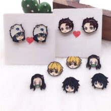 EUPNHY 2Pc Stud Earrings Demon Slayer: Kimetsu No Yaiba Cartoon Anime Earrings Hypoallergenic Cute Earrings for Women Girls EUPNHY 2Pc Stud Earrings Demon Slayer: Kimetsu No Yaiba Cartoon Anime Earrings Hypoallergenic Cute Earrings for Women Girls