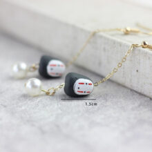 Korean Style Ceramic Totoro Earrings Long Chain Handmade Cartoon Dangle Earrings with Pearl Simple Tassels Drop Earrings Korean Style Ceramic Totoro Earrings Long Chain Handmade Cartoon Dangle Earrings with Pearl Simple Tassels Drop Earrings