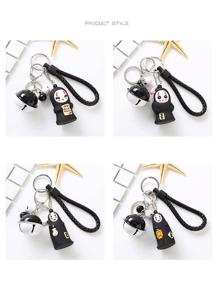 Spirited Away Kaonashi No Face Anime Keychain