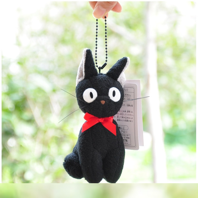 Kawaii Hayao Miyazaki Kiki Delivery Service JiJi Black Cat Cartoon Plush Dolls