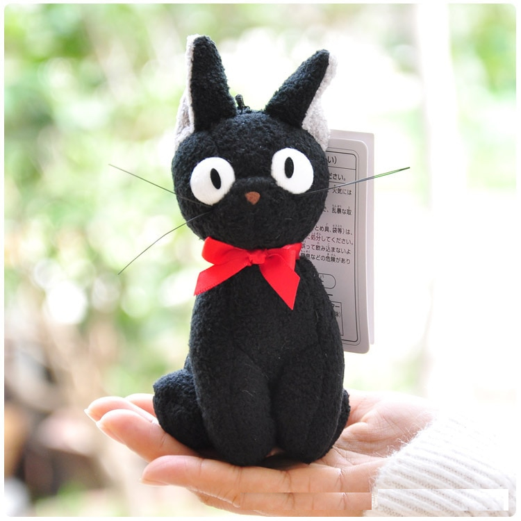 Kawaii Hayao Miyazaki Kiki Delivery Service JiJi Black Cat Cartoon Plush Dolls