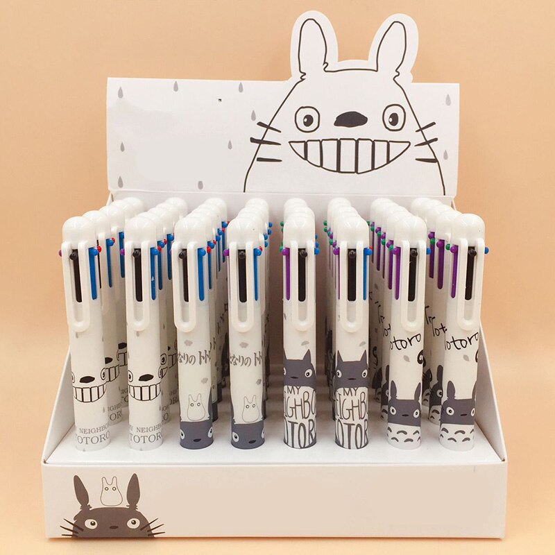 Kawaii Totoro 6 Colors In 1 Ballpoint Pen