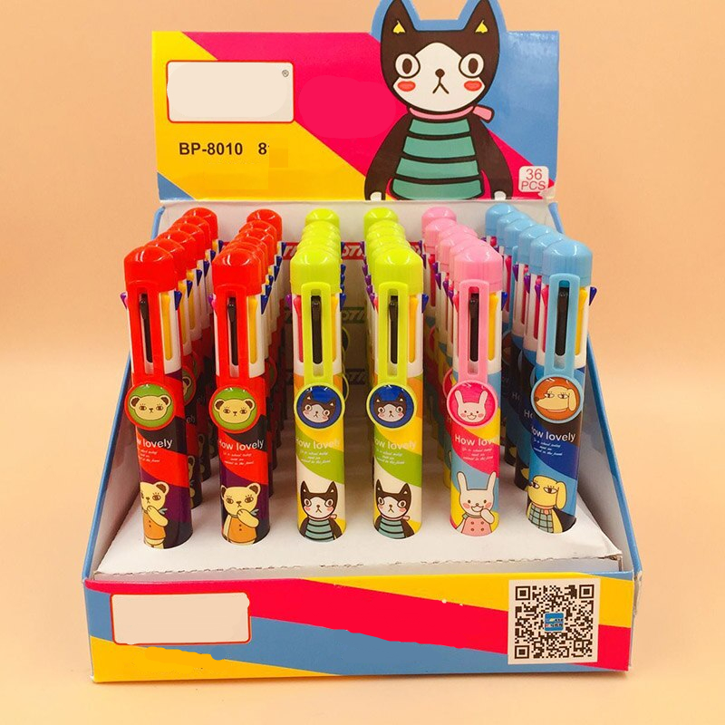 Kawaii Totoro 8 Colors In 1 Ballpoint Pen