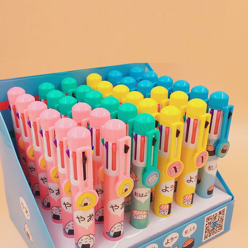 Kawaii Totoro 8 Colors In 1 Ballpoint Pen