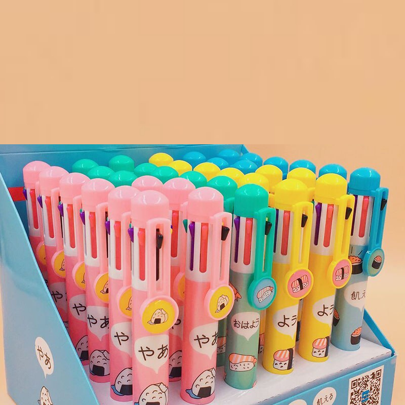 Kawaii Totoro 8 Colors In 1 Ballpoint Pen