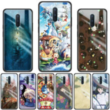 Tempered Glass Phone Case For OnePlus Z 7 8 Nord 7T Pro 5G Tpu Black Soft Edge Cover Coque Studio Ghibli Spirited Away Totoro Tempered Glass Phone Case For OnePlus Z 7 8 Nord 7T Pro 5G Tpu Black Soft Edge Cover Coque Studio Ghibli Spirited Away Totoro