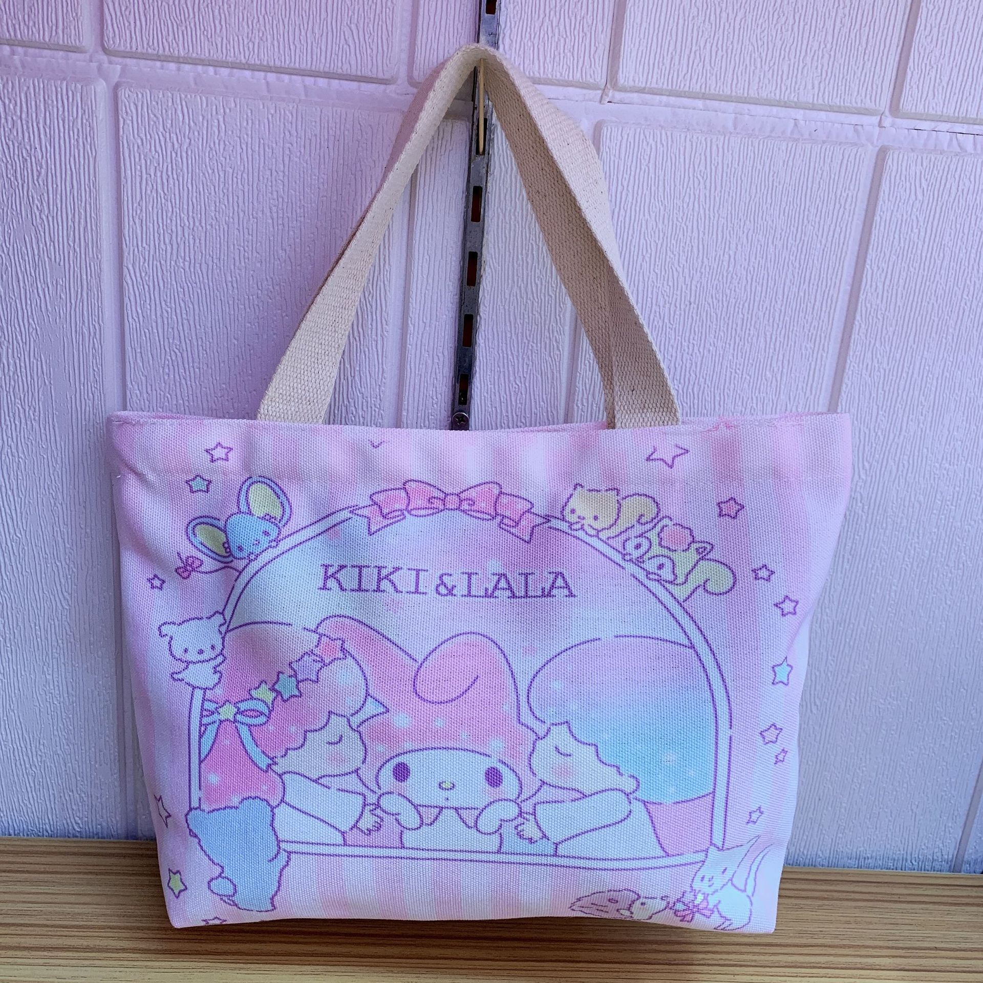 Gudetama Lazy Egg Sumikko Melody Cinnamoroll Cartoon Canvas Zipper Handbag Gudetama Lazy Egg Sumikko Melody Cinnamoroll Cartoon Canvas Zipper Handbag