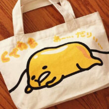 Cartoon Lazy Egg Creative Anime Action Figure Printed Girls Fashion Cartoon Lovely Mini Cotton and Linen Gudetama Shopping Bag Cartoon Lazy Egg Creative Anime Action Figure Printed Girls Fashion Cartoon Lovely Mini Cotton and Linen Gudetama Shopping Bag