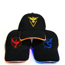 YIFEI 2018 Team Valor Team Instinct Pokemon Baseball Cap for Women Men Fitted Hat Glow In The Dark New LED Light Pokemon Go Cap YIFEI 2018 Team Valor Team Instinct Pokemon Baseball Cap for Women Men Fitted Hat Glow In The Dark New LED Light Pokemon Go Cap