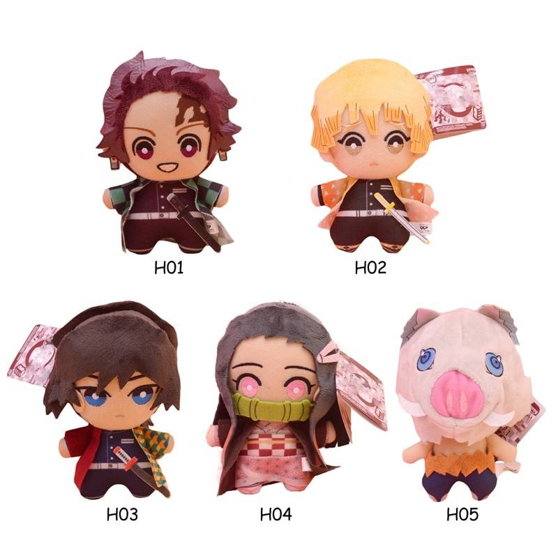 Anime Demon Slayer Kimetsu No Yaiba Agatsuma Zenitsu Nezuko Hashibira Plush Toys