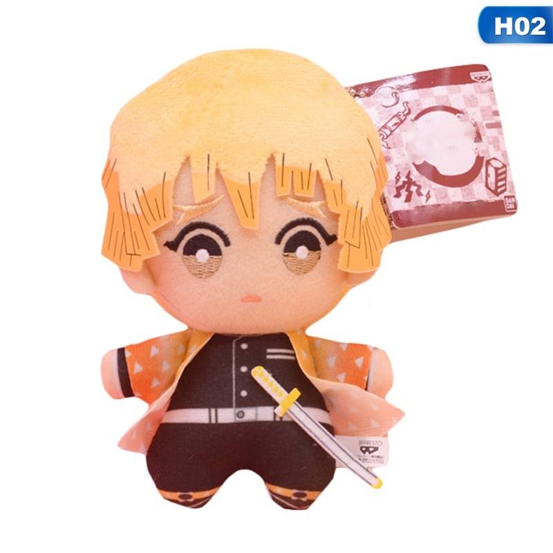 Anime Demon Slayer Kimetsu No Yaiba Agatsuma Zenitsu Nezuko Hashibira Plush Toys