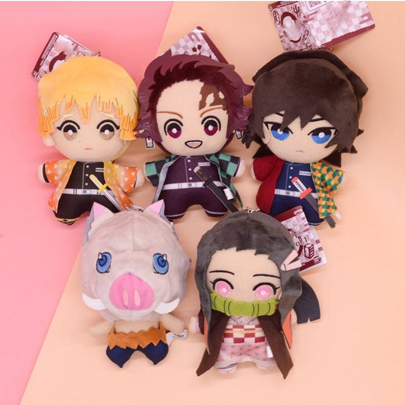 Anime Demon Slayer Kimetsu No Yaiba Agatsuma Zenitsu Nezuko Hashibira Plush Toys