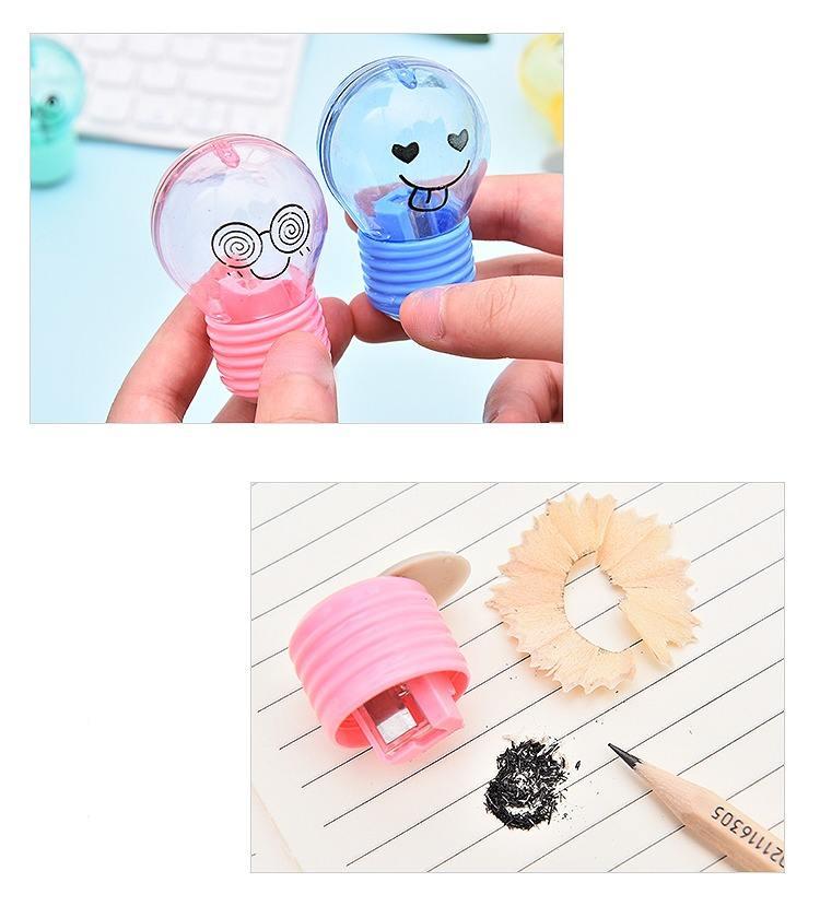 Anime Bulb Style Plastic Stationery Pencil Sharpener For Kids Anime Bulb Style Plastic Stationery Pencil Sharpener For Kids