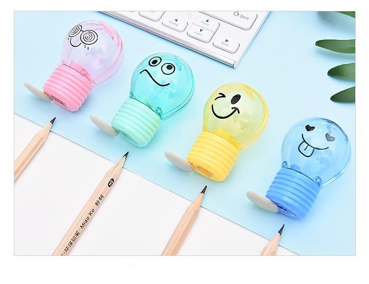 Anime Bulb Style Plastic Stationery Pencil Sharpener For Kids Anime Bulb Style Plastic Stationery Pencil Sharpener For Kids