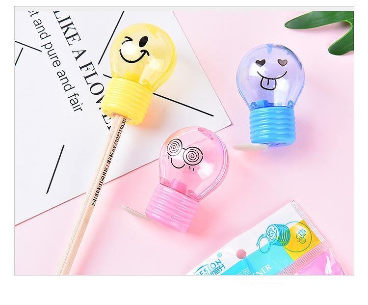Anime Bulb Style Plastic Stationery Pencil Sharpener For Kids Anime Bulb Style Plastic Stationery Pencil Sharpener For Kids