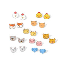2019 New Kawaii Animals Acrylic Earring Deer Wolf Bear Pig Shrink Dinks Earrings Art Epoxy Photo Resin Earring 2019 New Kawaii Animals Acrylic Earring Deer Wolf Bear Pig Shrink Dinks Earrings Art Epoxy Photo Resin Earring