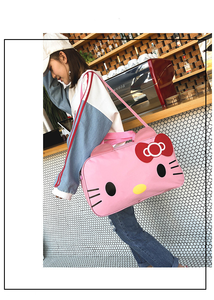 Hello Kitty Cartoon Cat Travel Large Capacity Waterproof Storage Bag