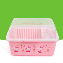 Hello Kitty Pattern Kitchen Bowls And Chopsticks Rack Accept Box Tableware Kichen Accessories Sink Strainer Colander Gadget Pink Hello Kitty Pattern Kitchen Bowls And Chopsticks Rack Accept Box Tableware Kichen Accessories Sink Strainer Colander Gadget Pink