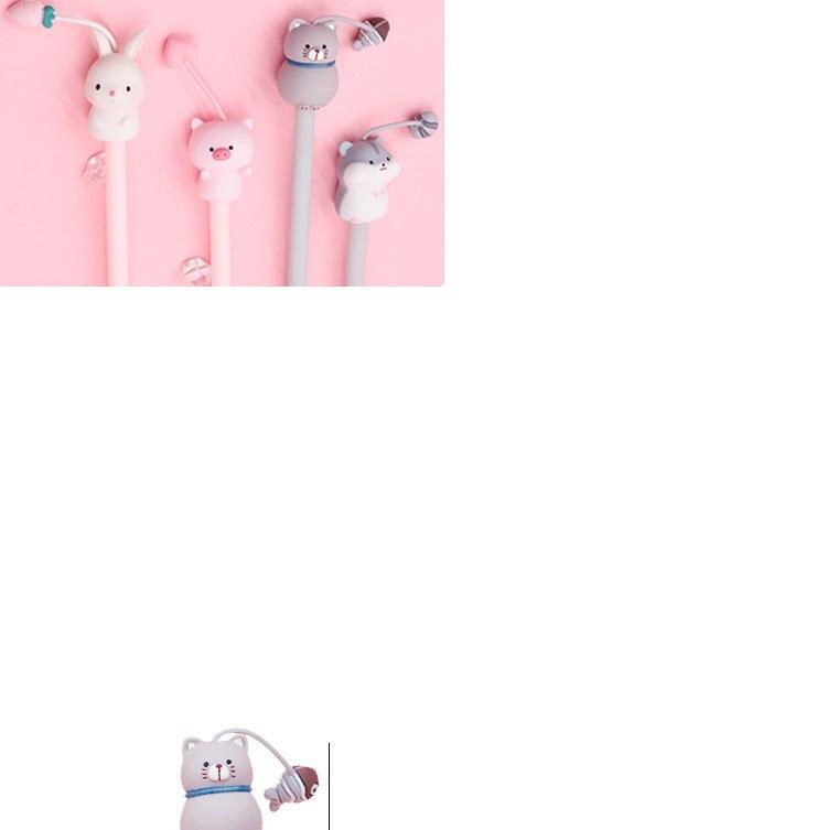 Kawaii Cartoon Pig Rabbit Style Stationery Gel Pen
