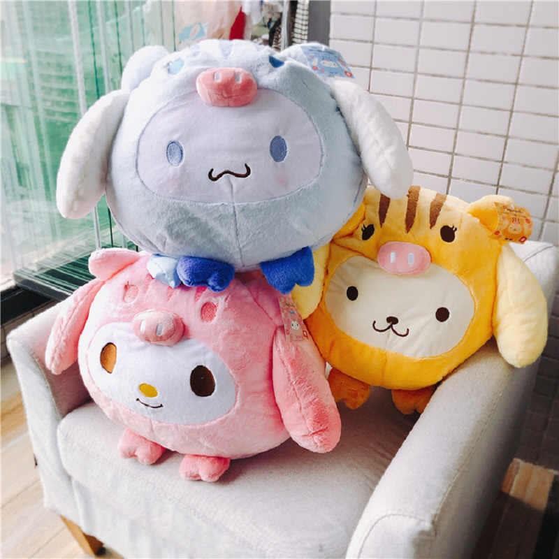 My Melody Cinnamoroll Dog Pig Pillow Stuffed Toy For Kids Kawaii
