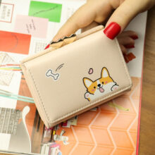 Cartoon Women Wallet Small Cute Corgi Doge Wallets Ladies Short Leather Purses Portefeuille Female Purse Clutch Cartoon Women Wallet Small Cute Corgi Doge Wallets Ladies Short Leather Purses Portefeuille Female Purse Clutch