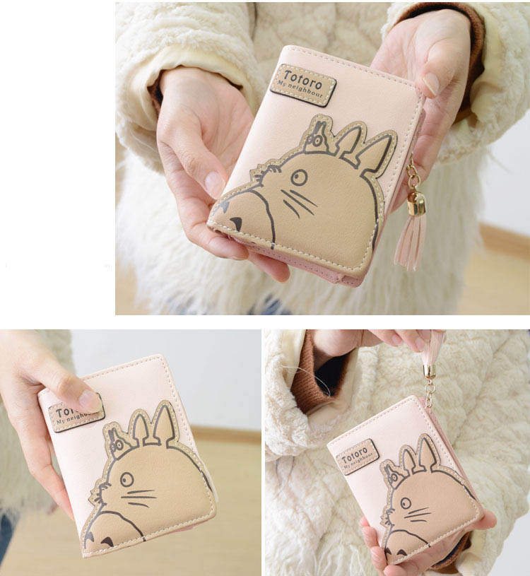 Cartoon My Neighbor Totoro Prints Zipper Wallet For Women