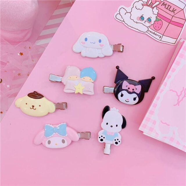 Cartoon My Melody Style Hairclip For Kids And Women - KawaiiMerch.com