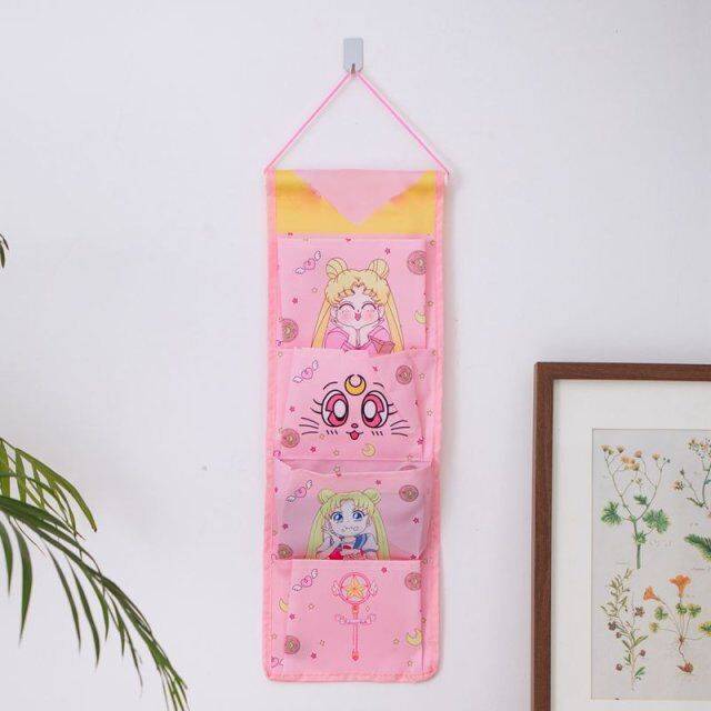 Cartoon Hello Kitty Prints Fashion Wall Hanging Storage Bag