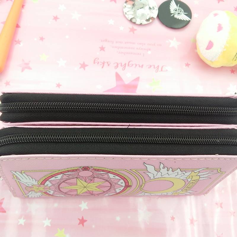 Anime Cardcaptor Sakura Kinomoto Long Leather Wallet Anime Cardcaptor Sakura Kinomoto Long Leather Wallet