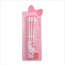 Anime Hello Kitty Stationery Wooden Rubber Pencil Sharpener Set Anime Hello Kitty Stationery Wooden Rubber Pencil Sharpener Set