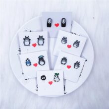 Cartoon Totoro No Face Man Ear Stud Cartoon Totoro No Face Man Ear Stud