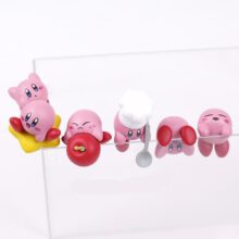 Cartoon 6 Pcs Kirby Mini Toy Keychain Pendant Set Cartoon 6 Pcs Kirby Mini Toy Keychain Pendant Set