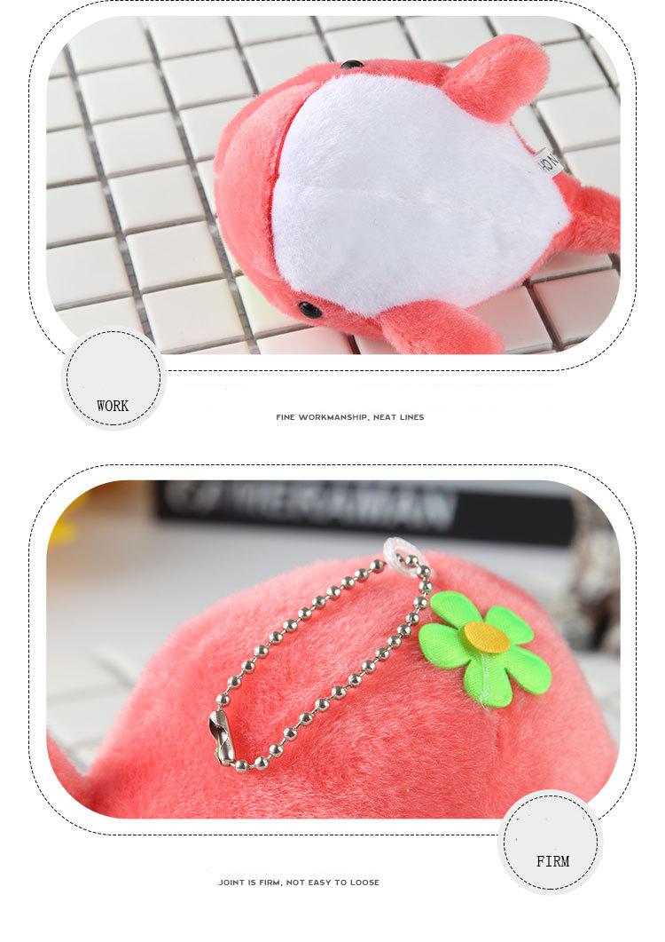 Dolphin Plush Soft PP Cotton Stuffed Animal Plush Pendant Keychains