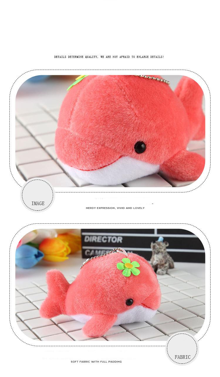 Dolphin Plush Soft PP Cotton Stuffed Animal Plush Pendant Keychains