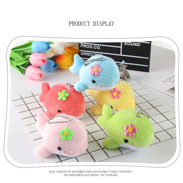 Dolphin Plush Soft PP Cotton Stuffed Animal Plush Pendant Keychains