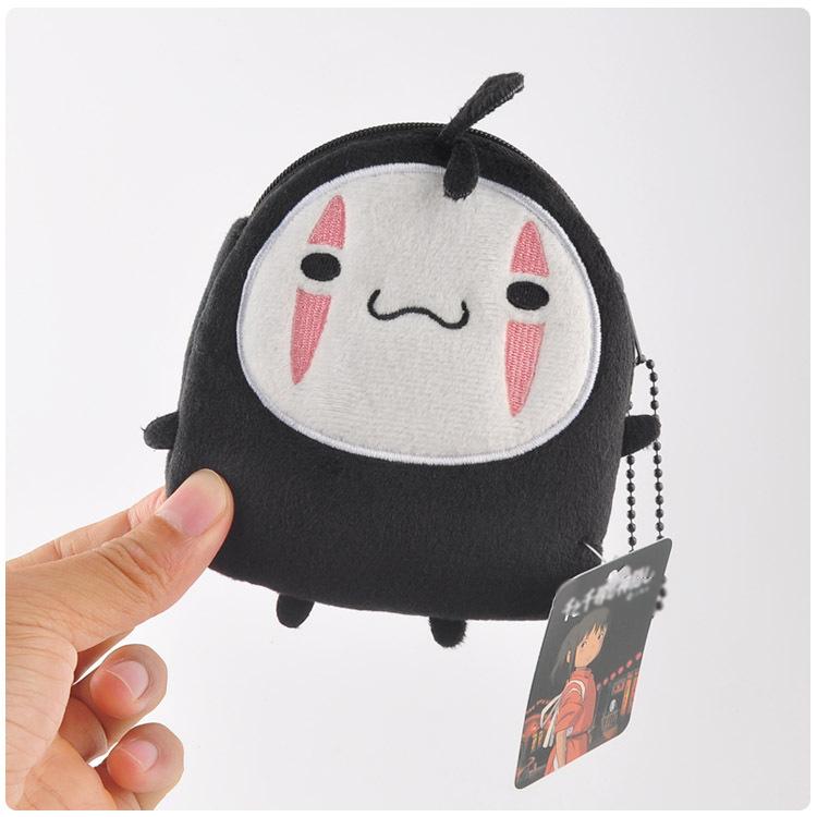 Anime Totoro Spirited Away No Face Man Stuffed Keychain