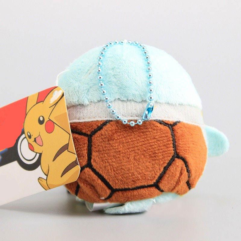 Anime Pikachu Squirtle Charmander Eevee Stuffed Toy Keychain Pendant