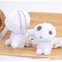 Anime Princess Mononoke Kodama Soft Stuffed Keychain Pendant Anime Princess Mononoke Kodama Soft Stuffed Keychain Pendant