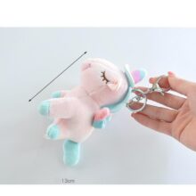 NEW Cute small Pegasus Unicorn plush toy Doll key ring pendant For girl Bag Key Ring Fluffy Pom pom Faux Fur Plush Keychains NEW Cute small Pegasus Unicorn plush toy Doll key ring pendant For girl Bag Key Ring Fluffy Pom pom Faux Fur Plush Keychains