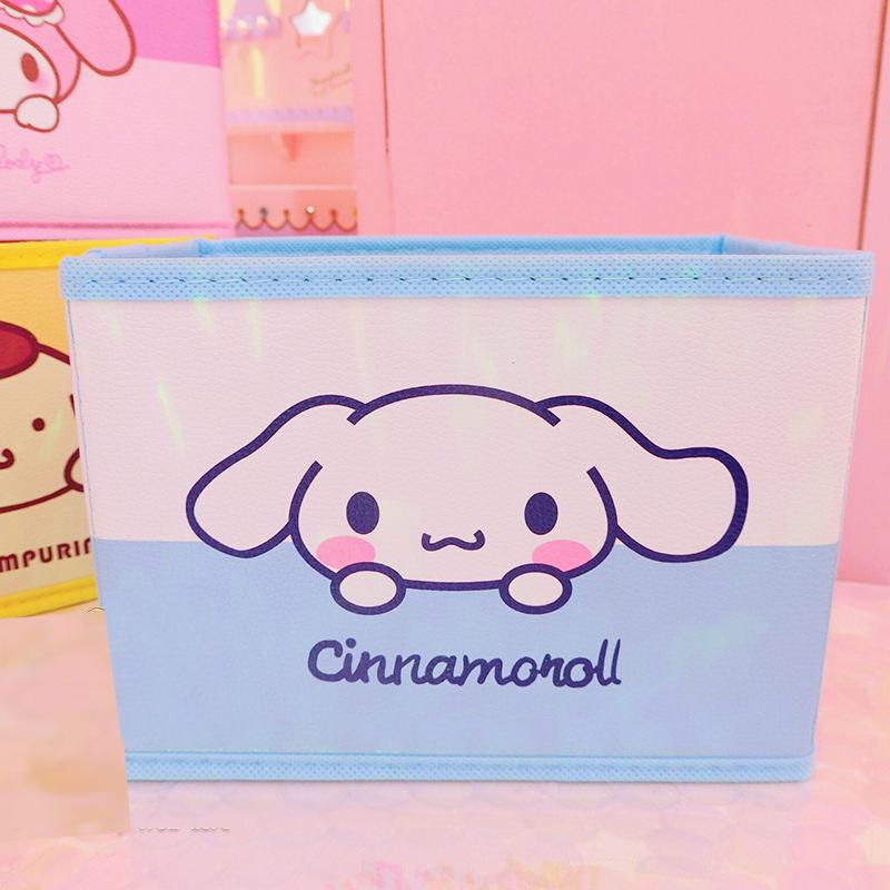 Cartoon Hello Kitty My Melody Cinnamoroll Pudding Dog Folding Storage Box Cartoon Hello Kitty My Melody Cinnamoroll Pudding Dog Folding Storage Box